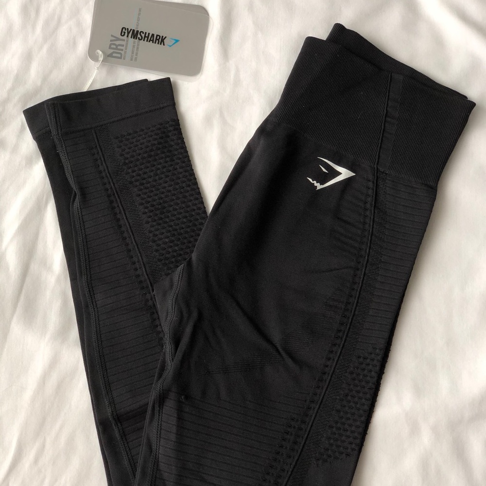 NEW Gymshark Flawless Knit Leggings -Black